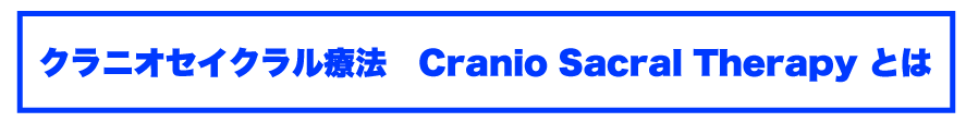 クラニオセイクラル療法　Cranio Sacral Therapyとは